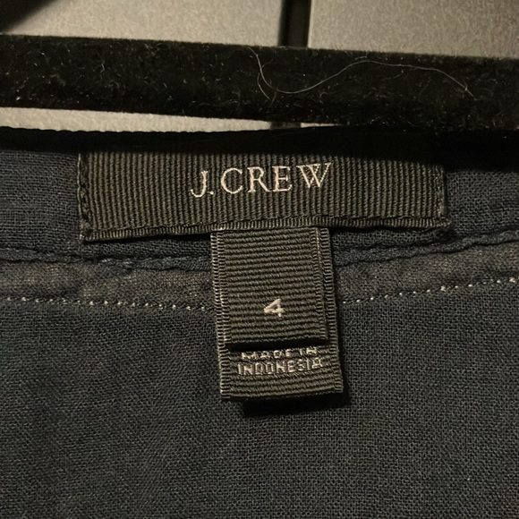 J. Crew sheer navy popover blouse size 4 - Picture 5 of 6